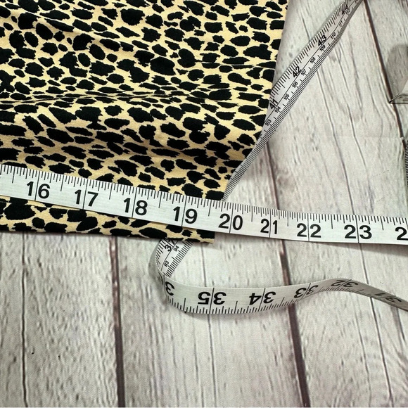 alfred dunner elastic waist pull on pants leopard print animal print sz 14 - Picture 6 of 6